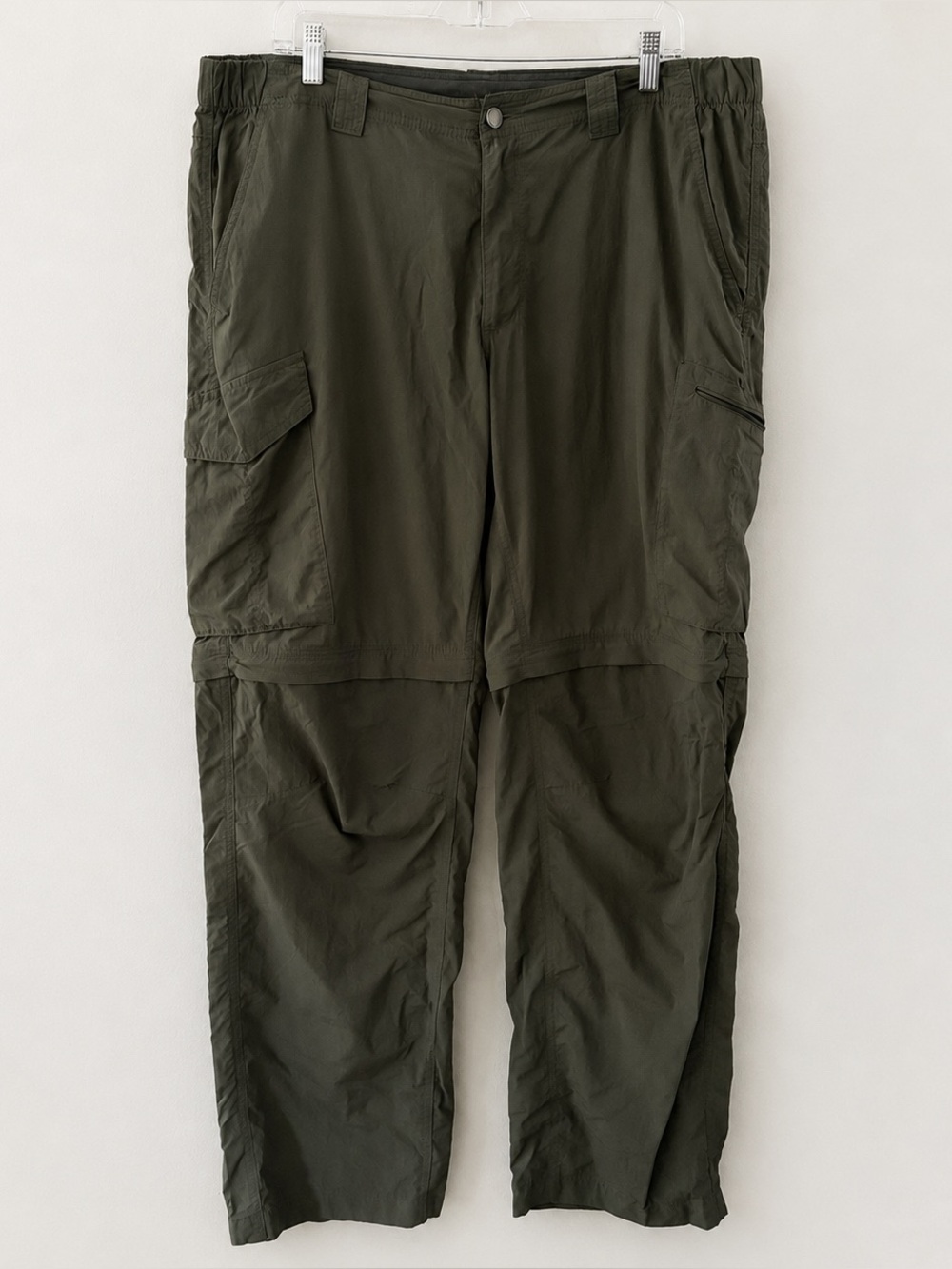 Columbia Silver Ridge Convertible Cargo Pants Men’s 38x32 Olive Green Hiking